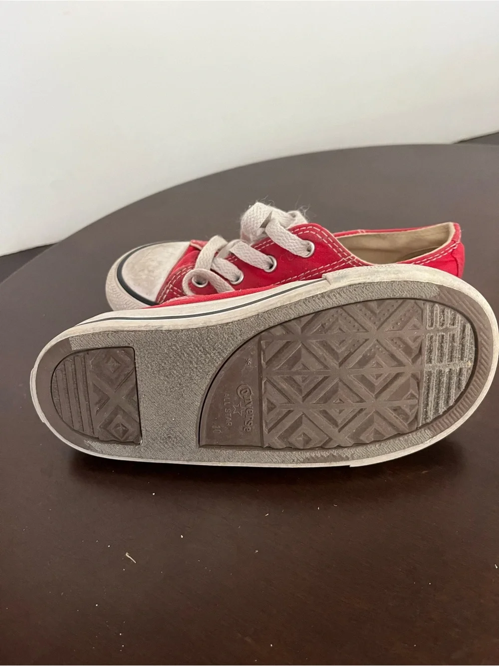 Converse Kids Red Low-Top Canvas Sneakers